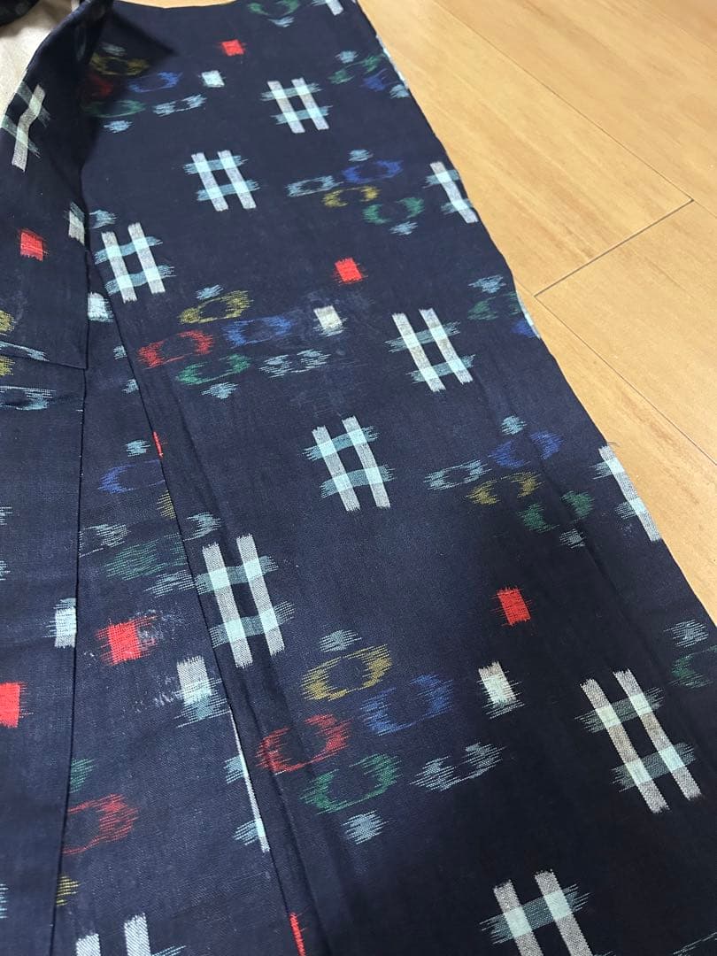 木綿絣　久留米絣　純綿　長着　４着セット