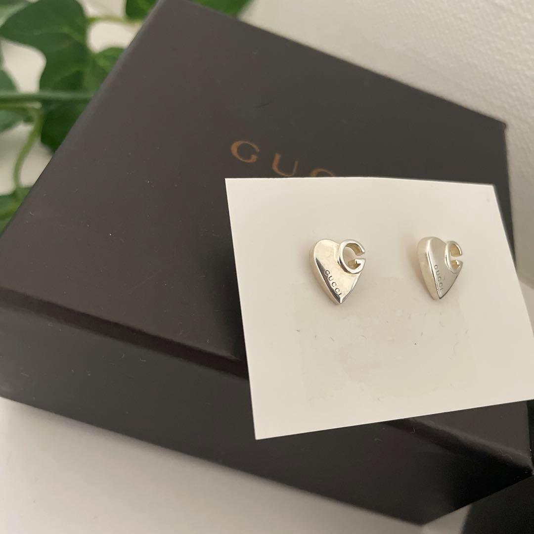 洗浄済✳︎ グッチ　ハートピアス