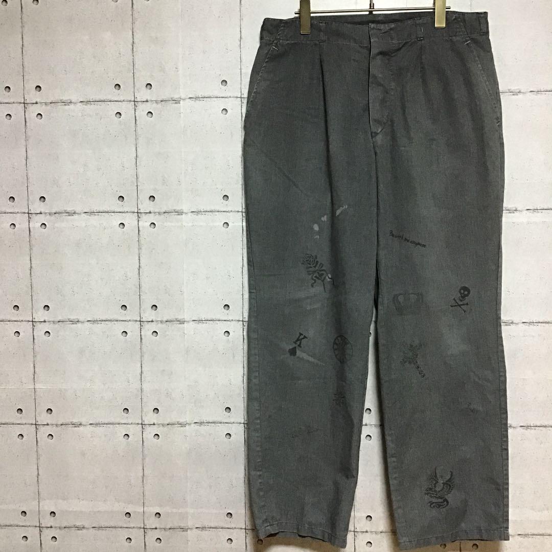 ＜スペシャル＞　70s 　ユーロワーク　ビンテージ　シャンブレー　パンツ