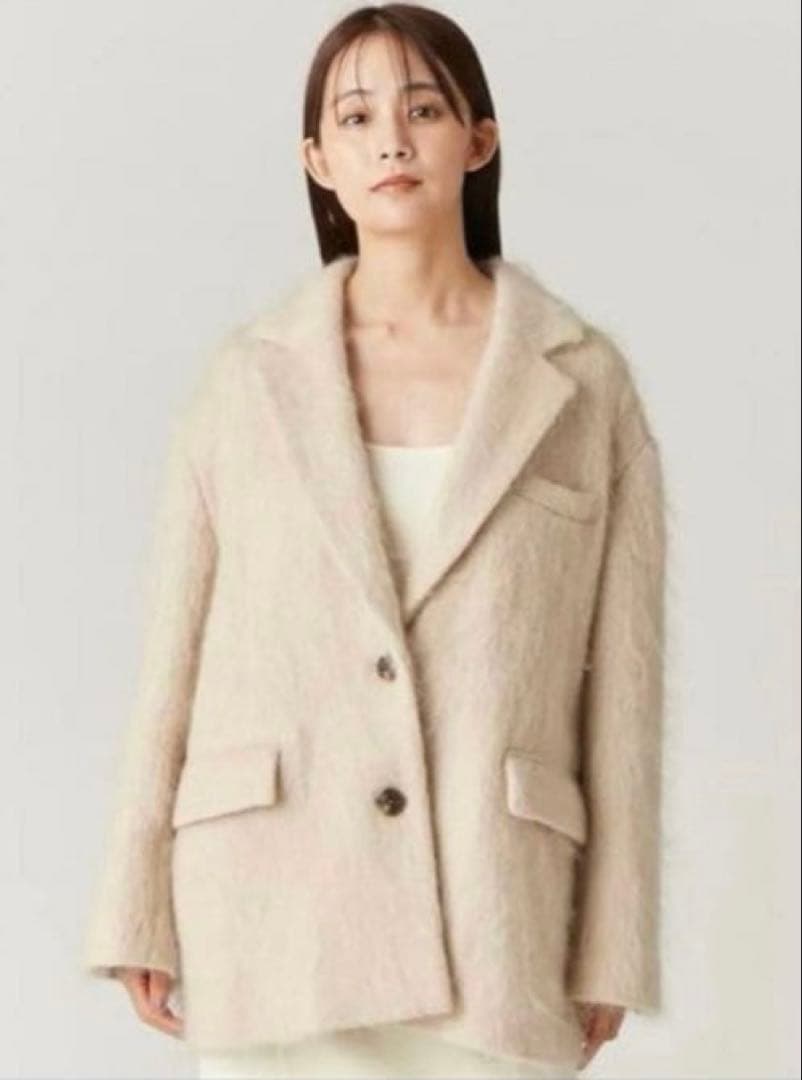 sale✨FRAY.id ジャケットコート シャギーオーバーコート ジャコット