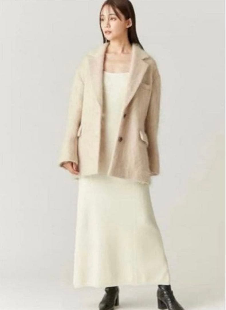 sale✨FRAY.id ジャケットコート シャギーオーバーコート ジャコット