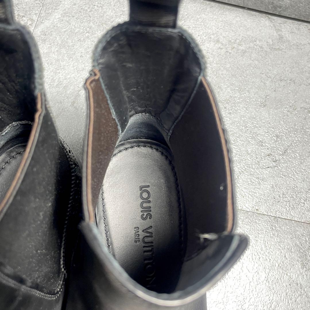 超希少✨️ LOUIS VUITTON サイドゴアブーツ メダリオン ブラック