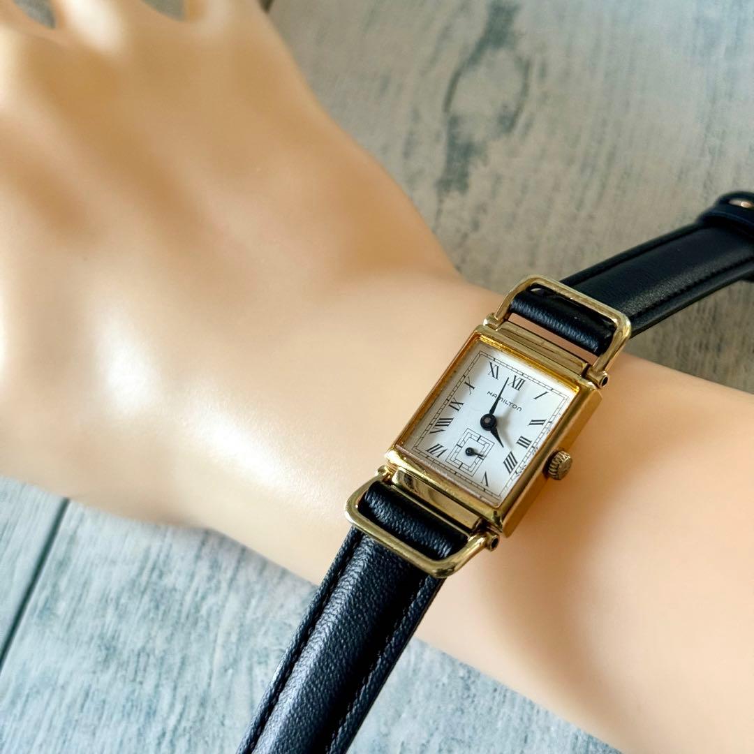 【電池交換済】HAMILTON 腕時計 ハミルトン ウィルシャー 6196A 白