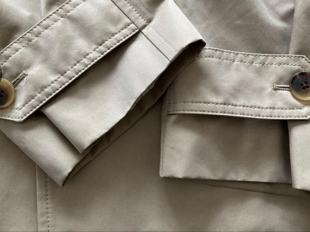 美品　スピックアンドスパン T/Cギャバジンステンカラーコート　36