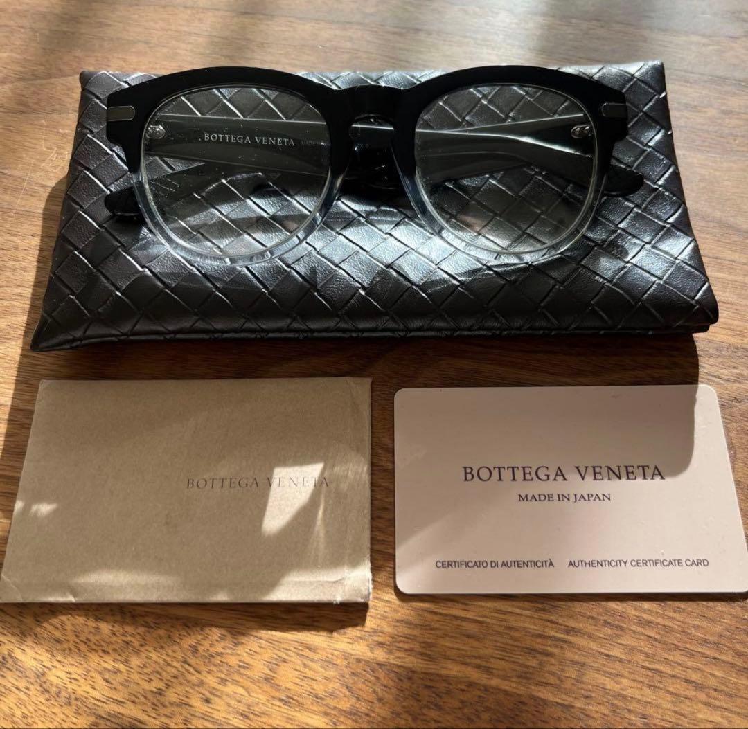 【美品】Bottega Veneta ブラック メガネ 日本製 サングラス