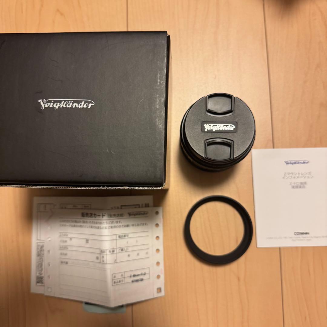 【ほぼ未使用】フォクトレンダー　NOKTON 40mm F1.2 Zマウント用