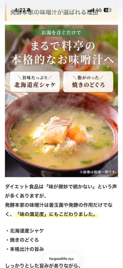 発酵味噌汁の素 5g×3袋