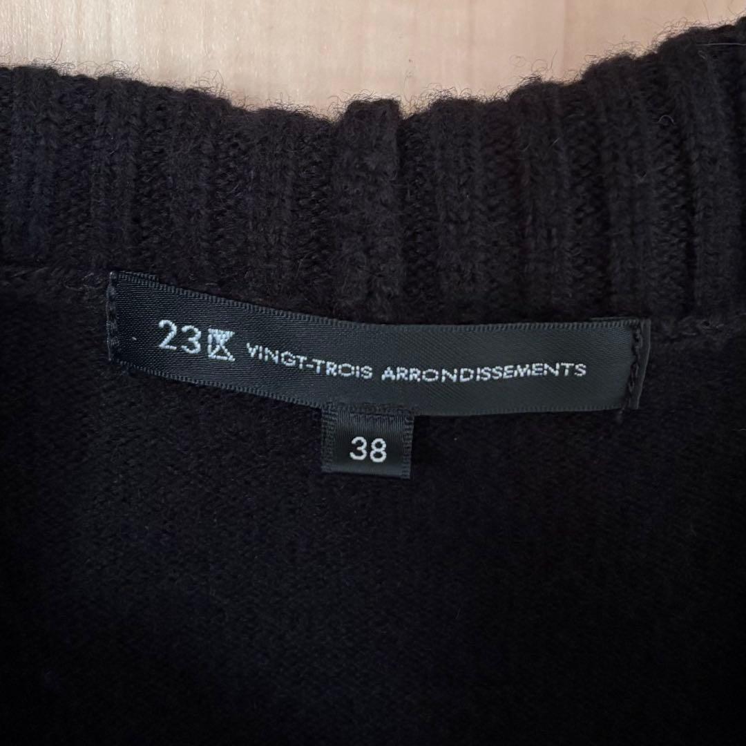 完売　23区　ウールカシミヤブレンド ハイネック ワンピース　¥28,600