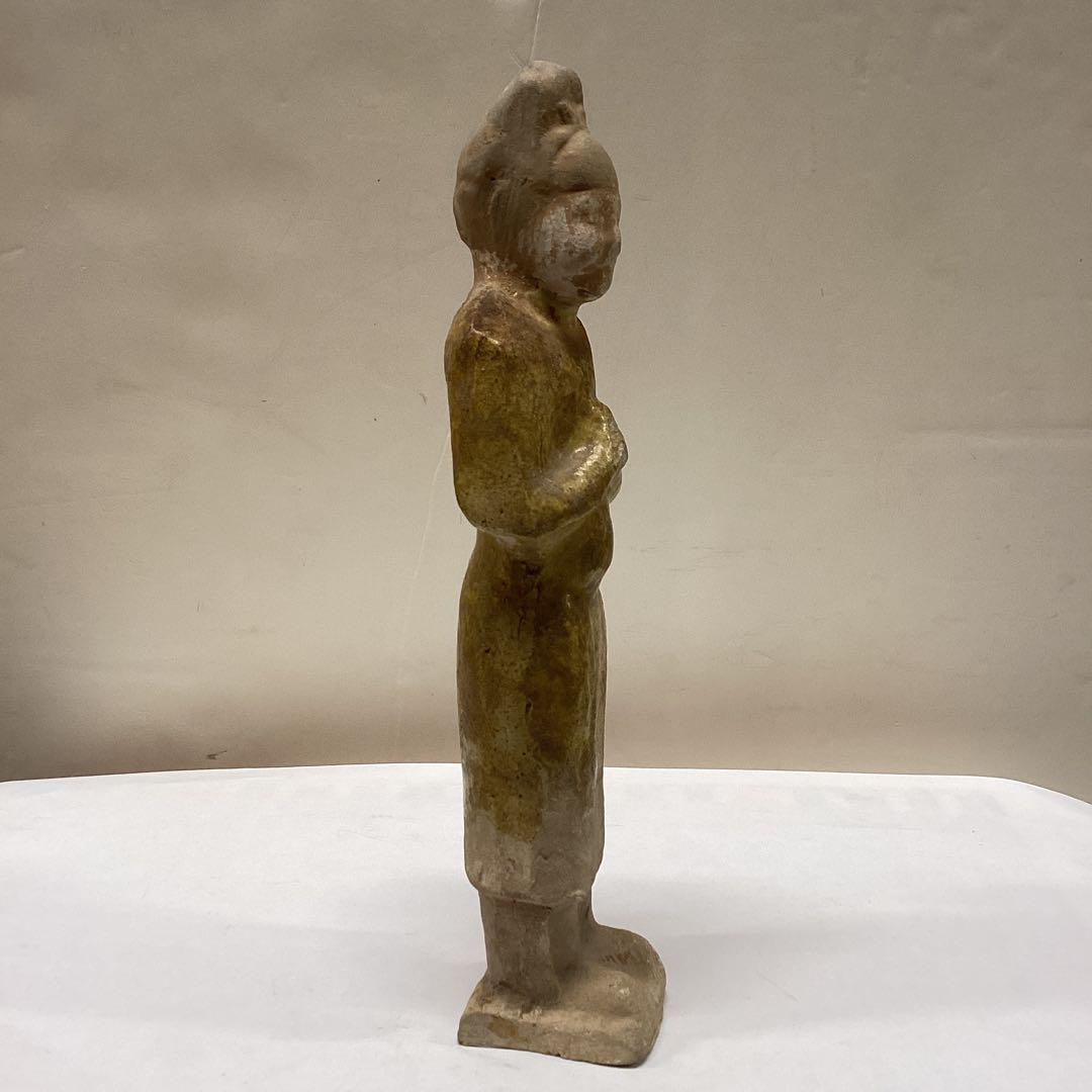 古代中国加彩佣(遼時代の兵士の像です)