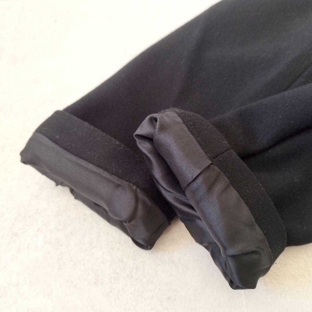 iCB シェルメルトンチェスターコート ロング丈コート Mサイズ 黒