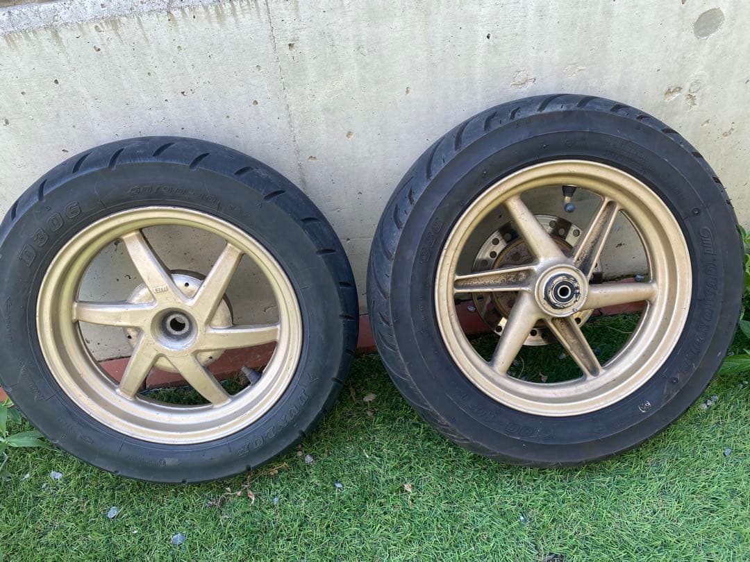 DIO AF35ZX前後ゴールド ホイールセット　AF27 AF34 AF35