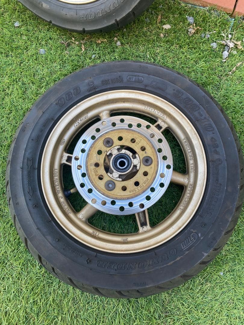 DIO AF35ZX前後ゴールド ホイールセット　AF27 AF34 AF35