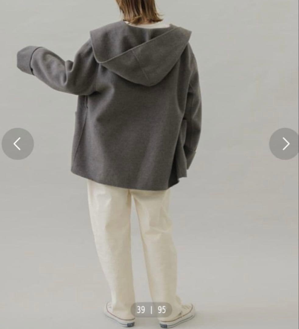 23AW 美品 サニーレーベル ジャケット ウールリバーフードミディコート