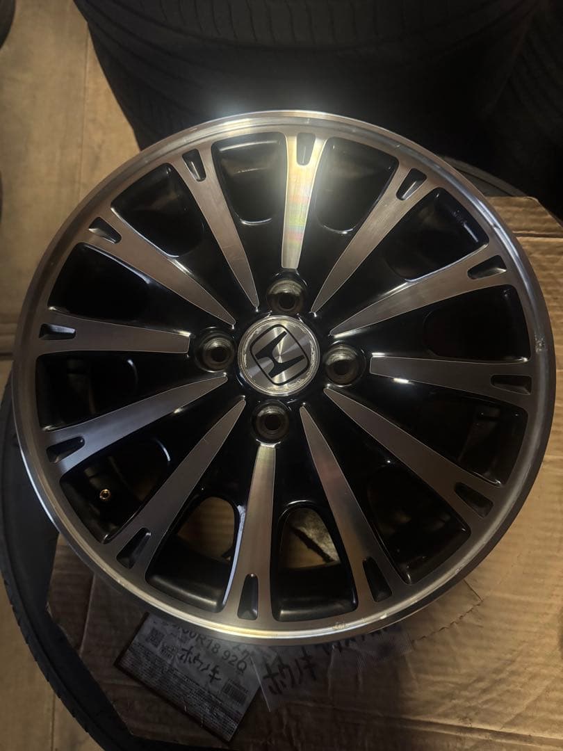 NBOXカスタム 純正15インチアルミホイール　ホイールのみ4本。