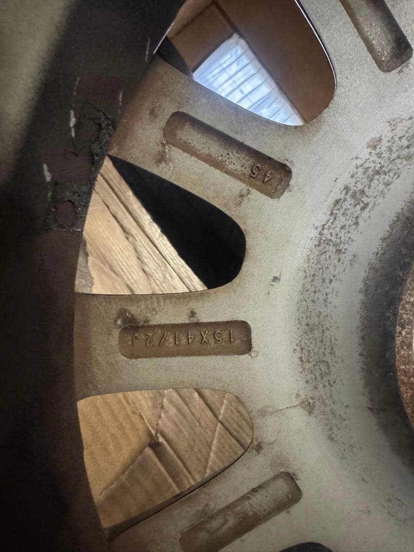 NBOXカスタム 純正15インチアルミホイール　ホイールのみ4本。