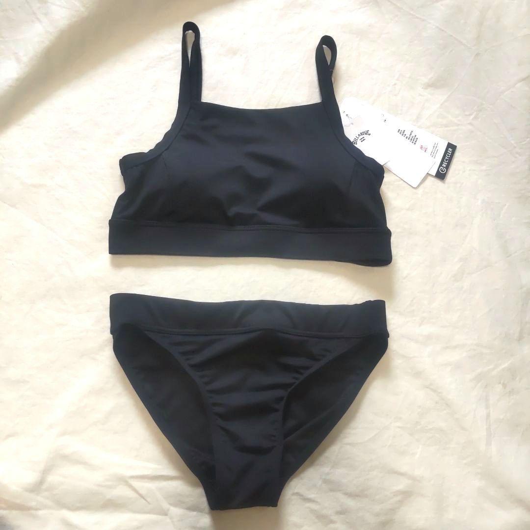 新品 М ビラボン ブラック ビキニ 水着 ブラレディース