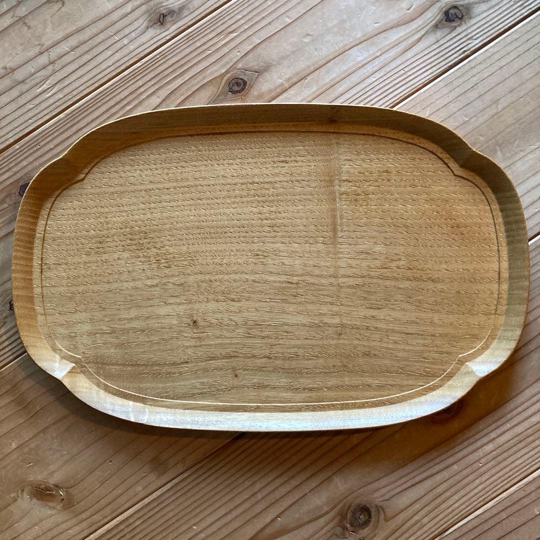 お値下げ 美品 四十沢木材工芸 KITO 長木瓜盆 大 栗材 2枚セット