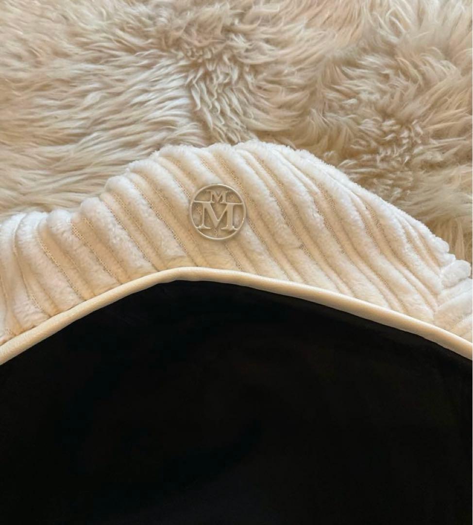MAISON MICHEL ベロアコーデュロイ×羊革　ベレー帽 レディース