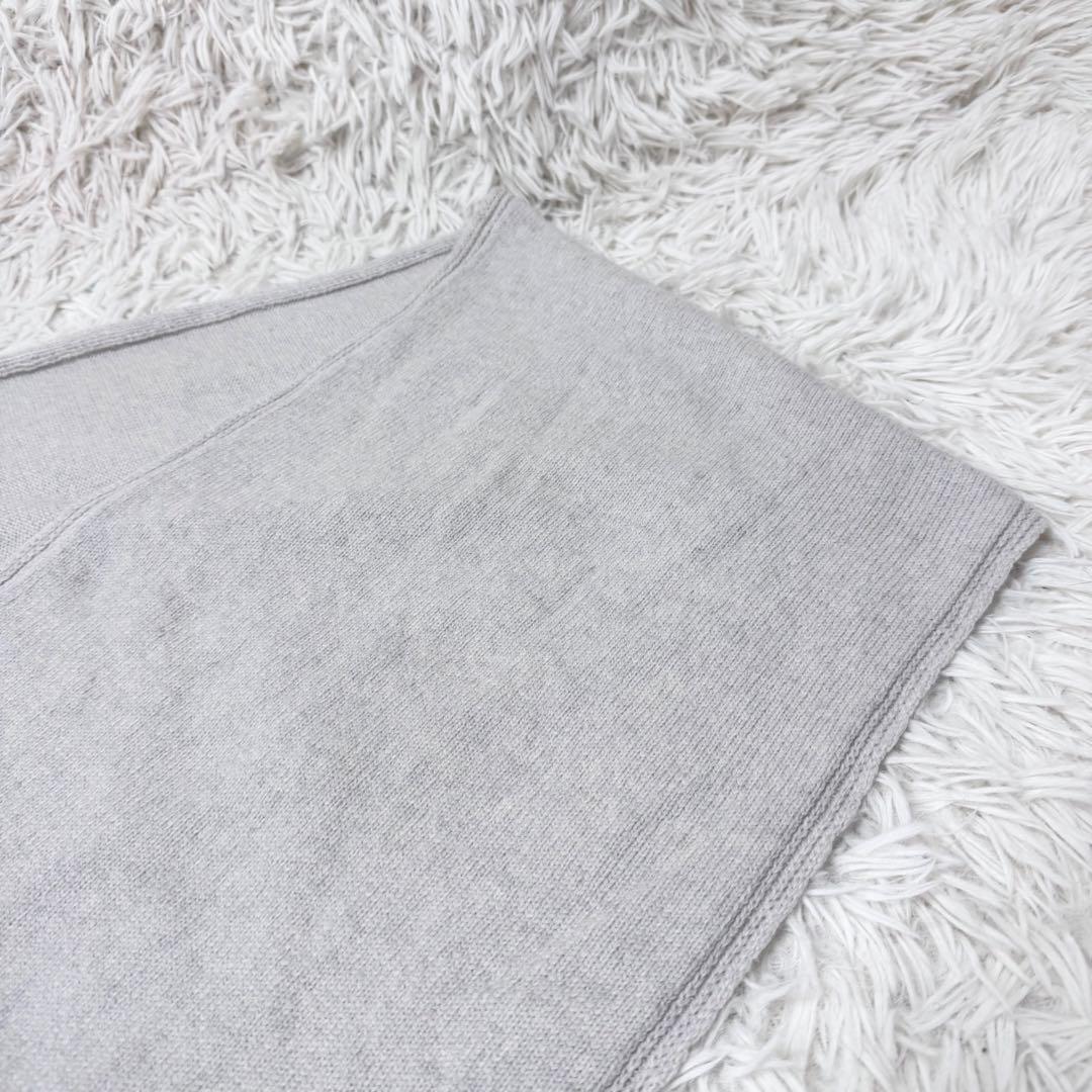 【カシミヤ混】JOHN SMEDLEY イギリス製 マフラー グレー