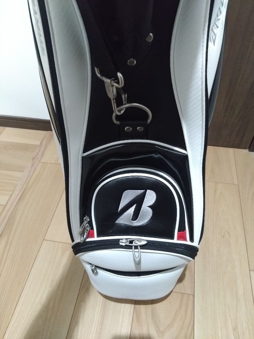 ブリヂストン キャディバッグ ホワイト/ブラック/レッド