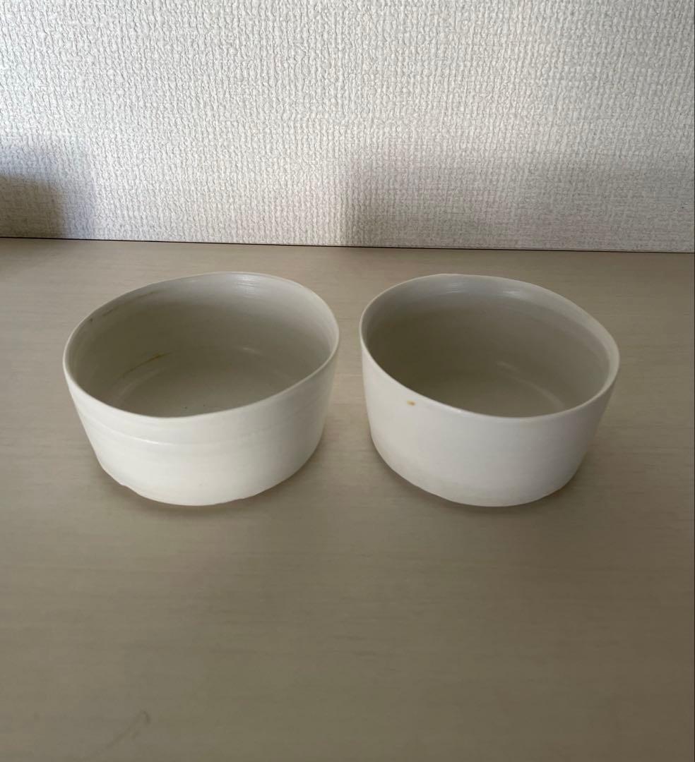 ※訳あり 未使用 黒田泰蔵 さん 白磁 器 小鉢6客セット 箱付 刻入