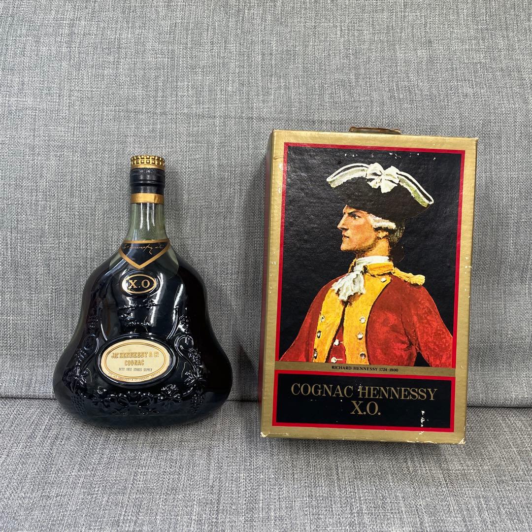 Hennessy X.O. コニャック 箱付き　古酒　金キャップ