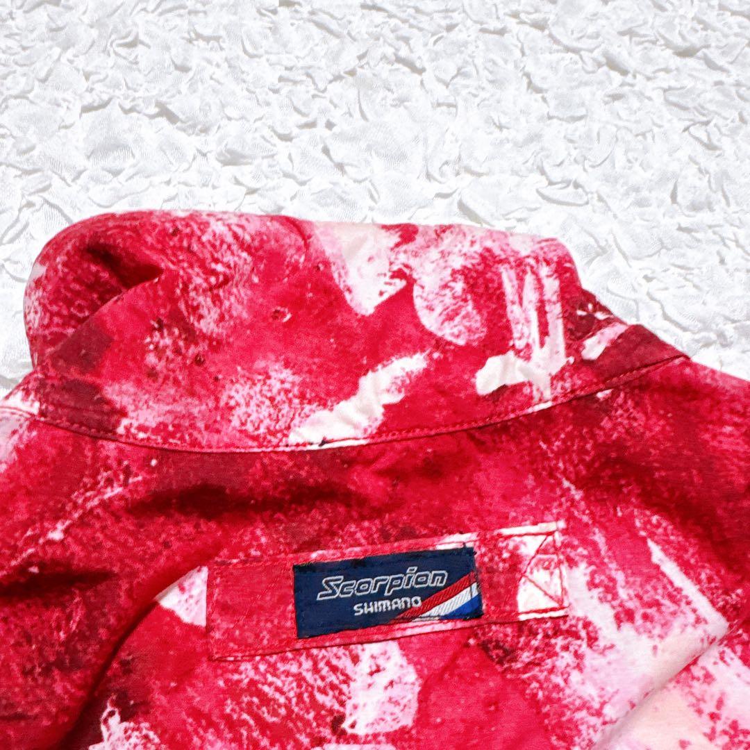 【美品】90’sシマノ　スコーピオン　フィッシングジャケット　ピンク　村田基