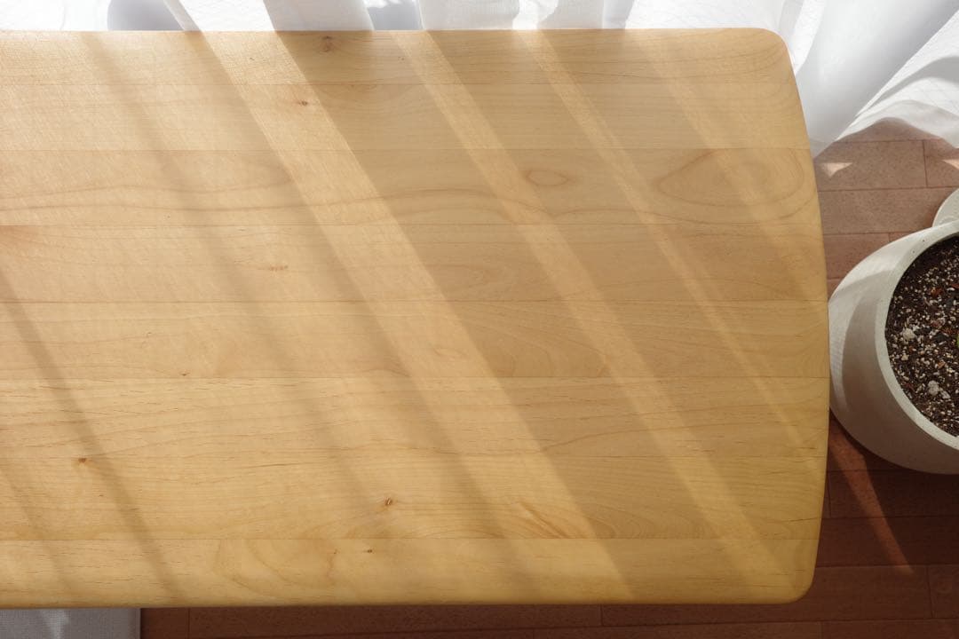 ニトリ 幅110cm 無垢材 天然木 センターテーブル アルナス110