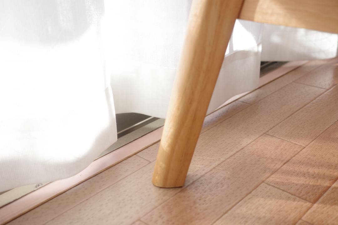 ニトリ 幅110cm 無垢材 天然木 センターテーブル アルナス110