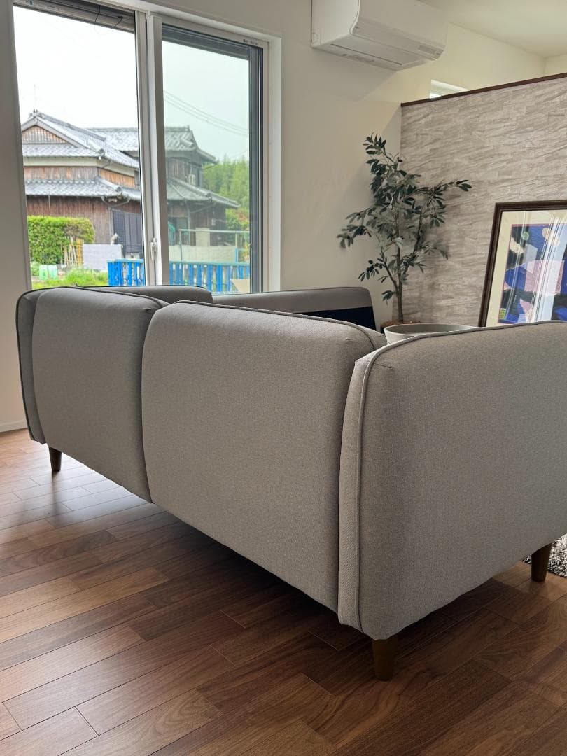 ◆paranoear◆モデル展示 未使用品 ３人掛けソファ ファブリック