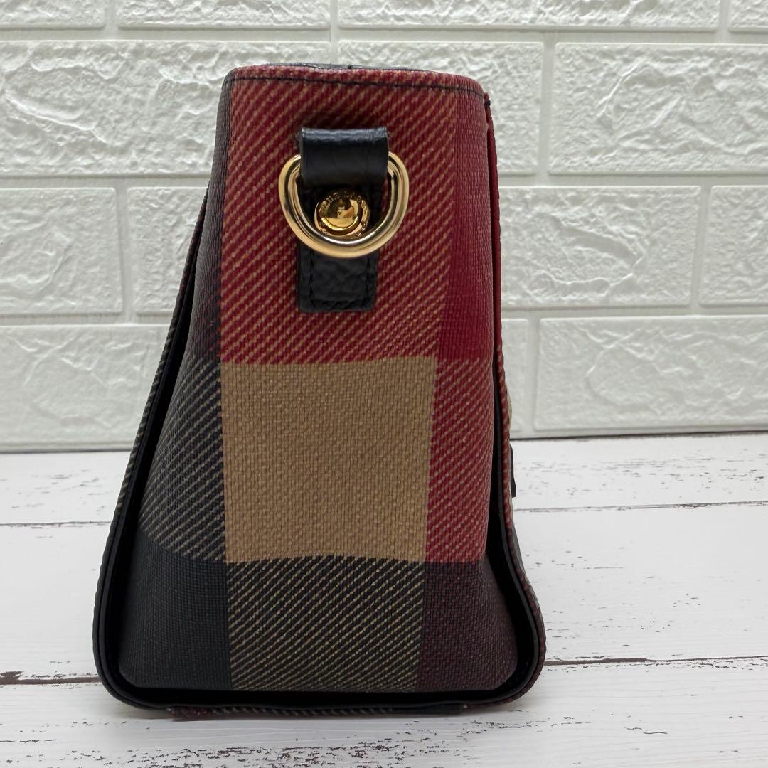 極美品✨ブルーレーベルクレストブリッジ　ショルダーバッグ　チェック　PVC