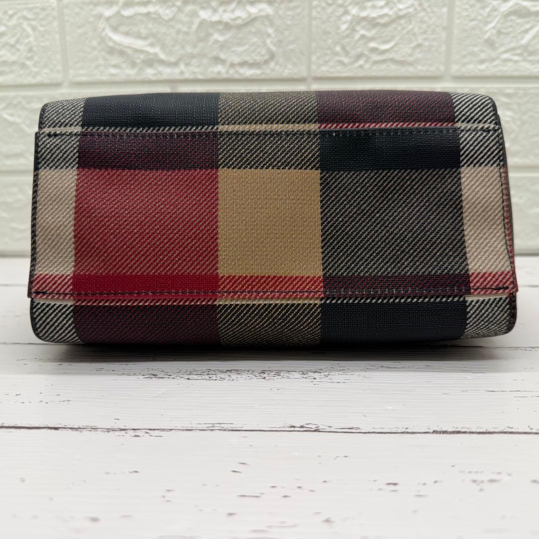 極美品✨ブルーレーベルクレストブリッジ　ショルダーバッグ　チェック　PVC