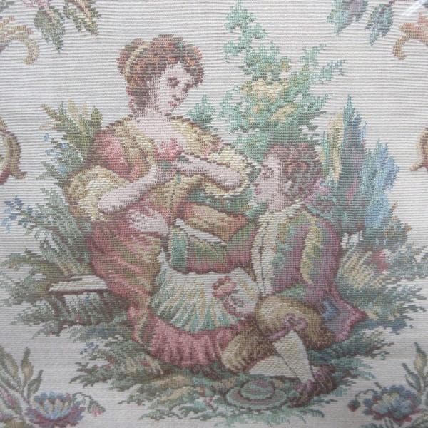 イギリス アンティーク 家具 ファイヤースクリーン 衝立 刺繍 英国 6718d