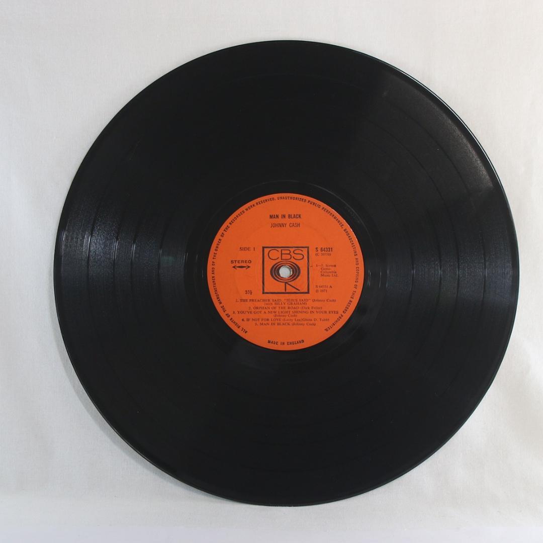 英LP Johnny Cash Man In Black UKオリジナル盤1st
