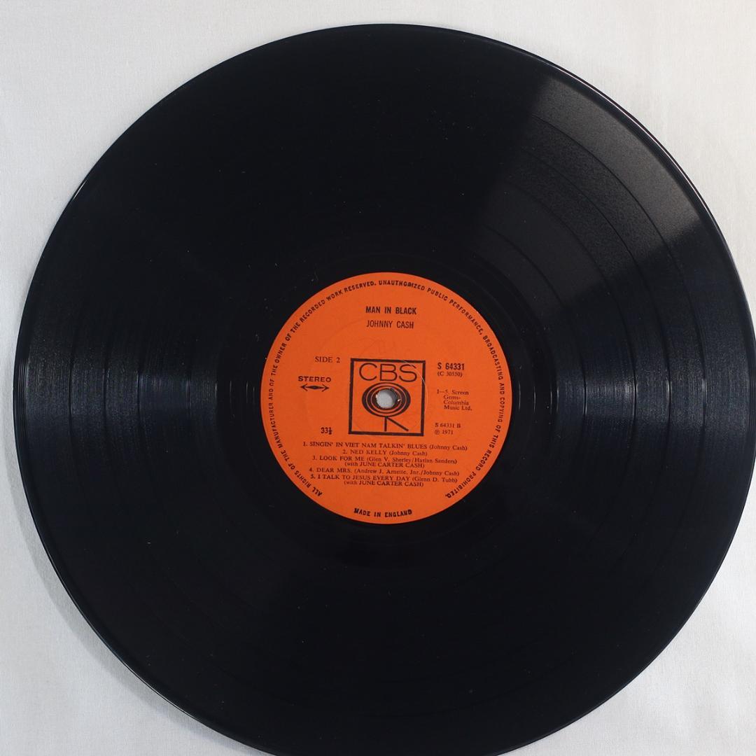 英LP Johnny Cash Man In Black UKオリジナル盤1st