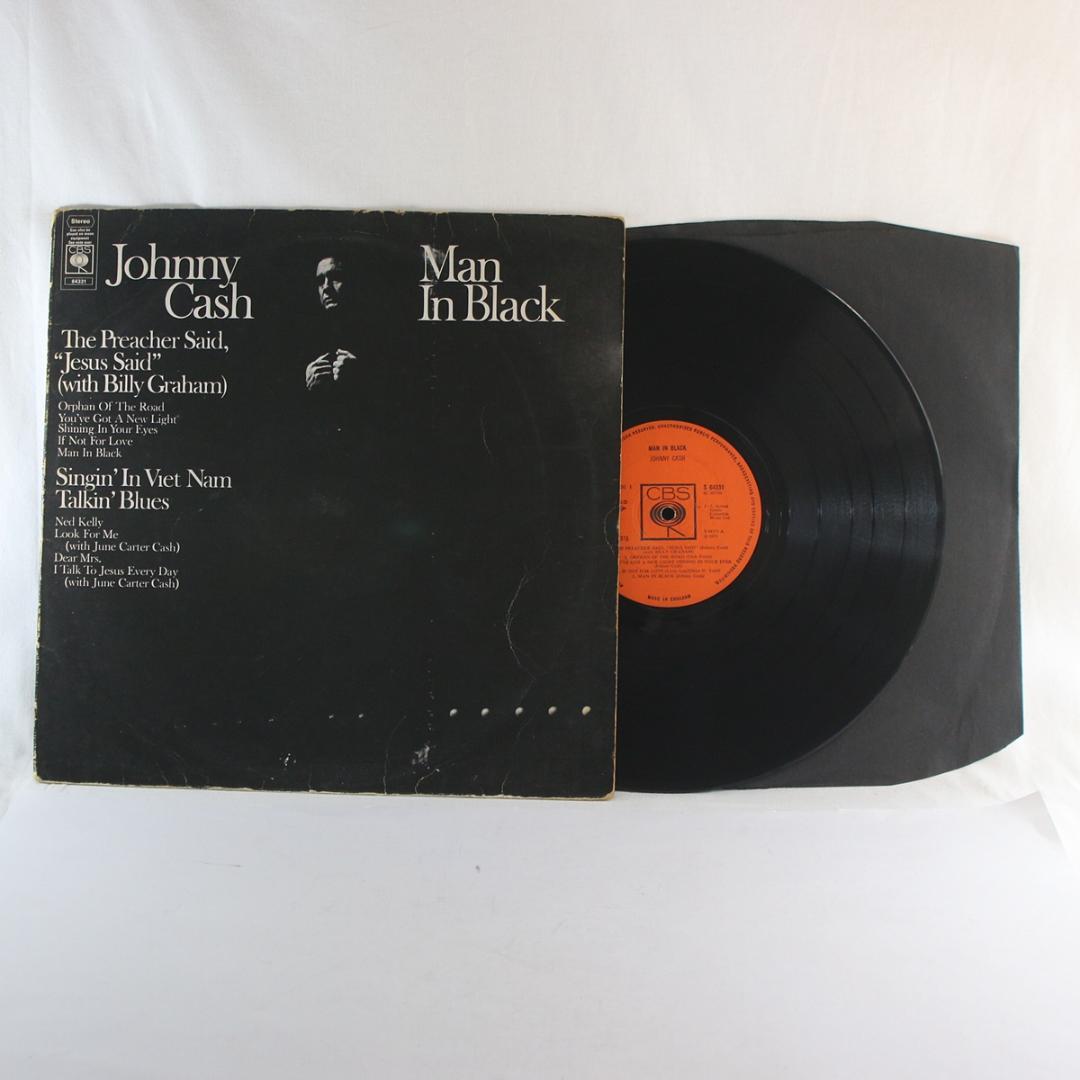 英LP Johnny Cash Man In Black UKオリジナル盤1st