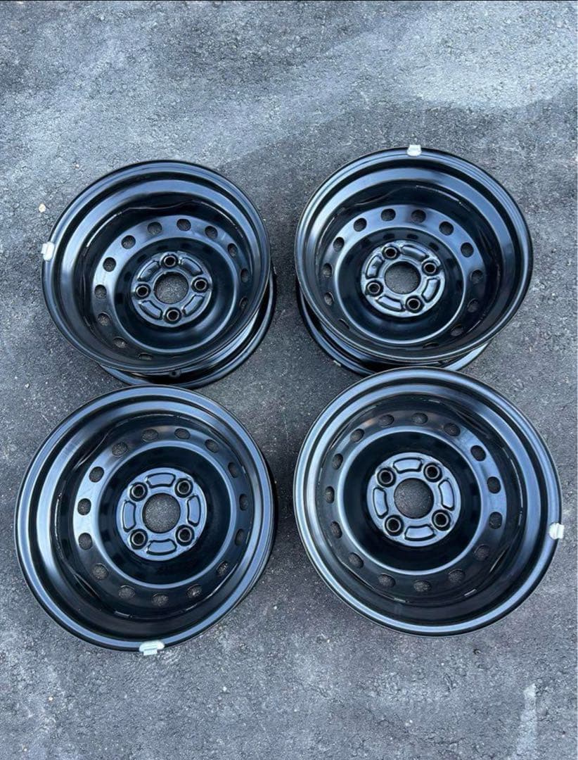 平成24年製 13インチ ブラック 純正スチールホイール 4個