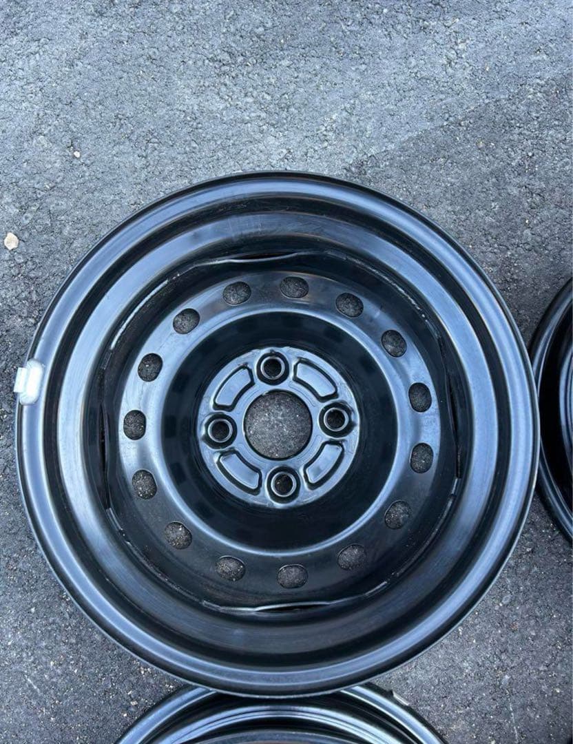 平成24年製 13インチ ブラック 純正スチールホイール 4個