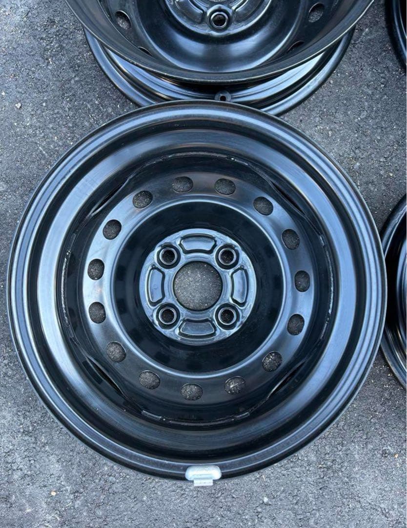平成24年製 13インチ ブラック 純正スチールホイール 4個