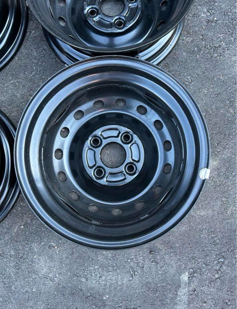 平成24年製 13インチ ブラック 純正スチールホイール 4個