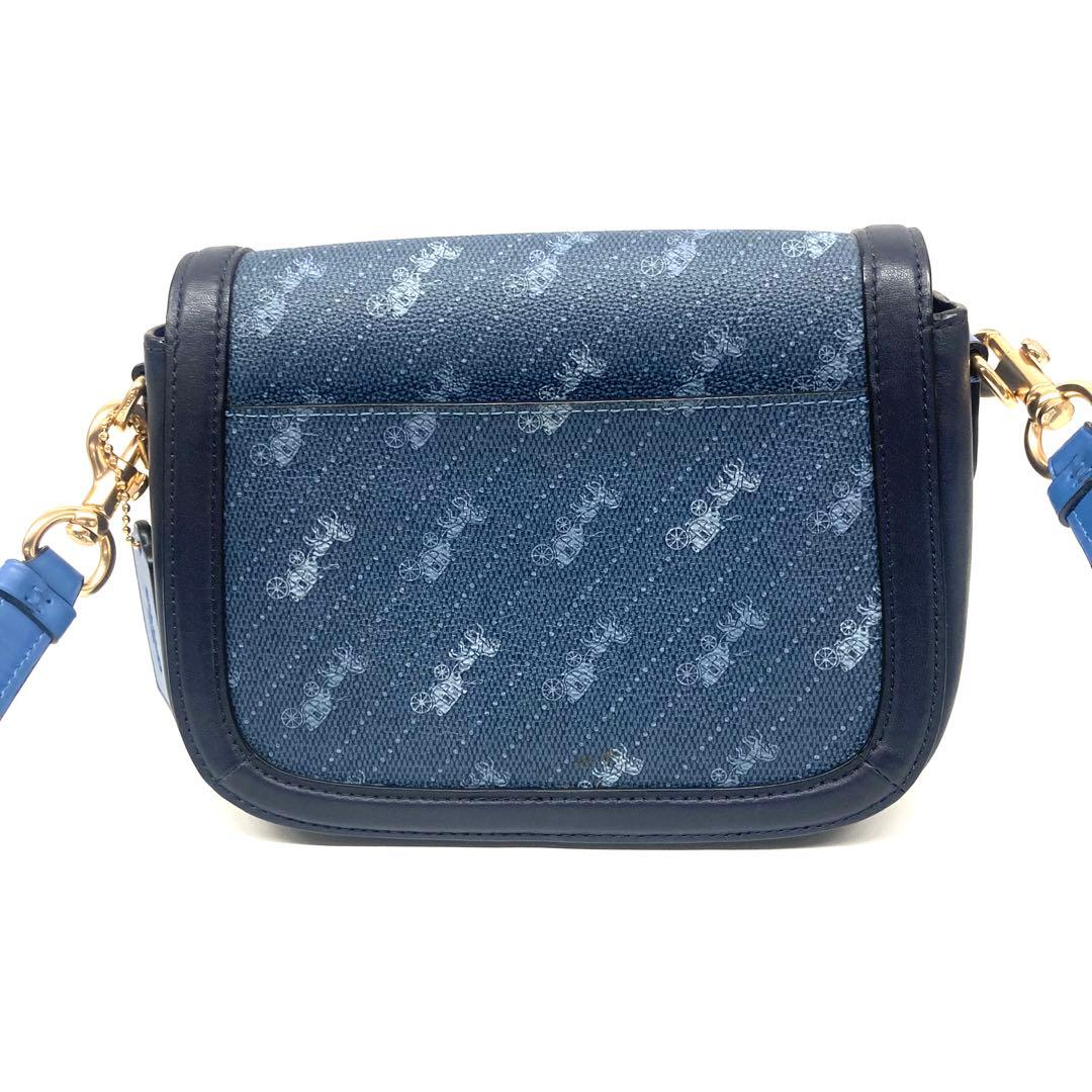 ✨極美品✨COACH斜め掛けショルダーバッグ　レディース　ネイビー　ブルー系⭐︎