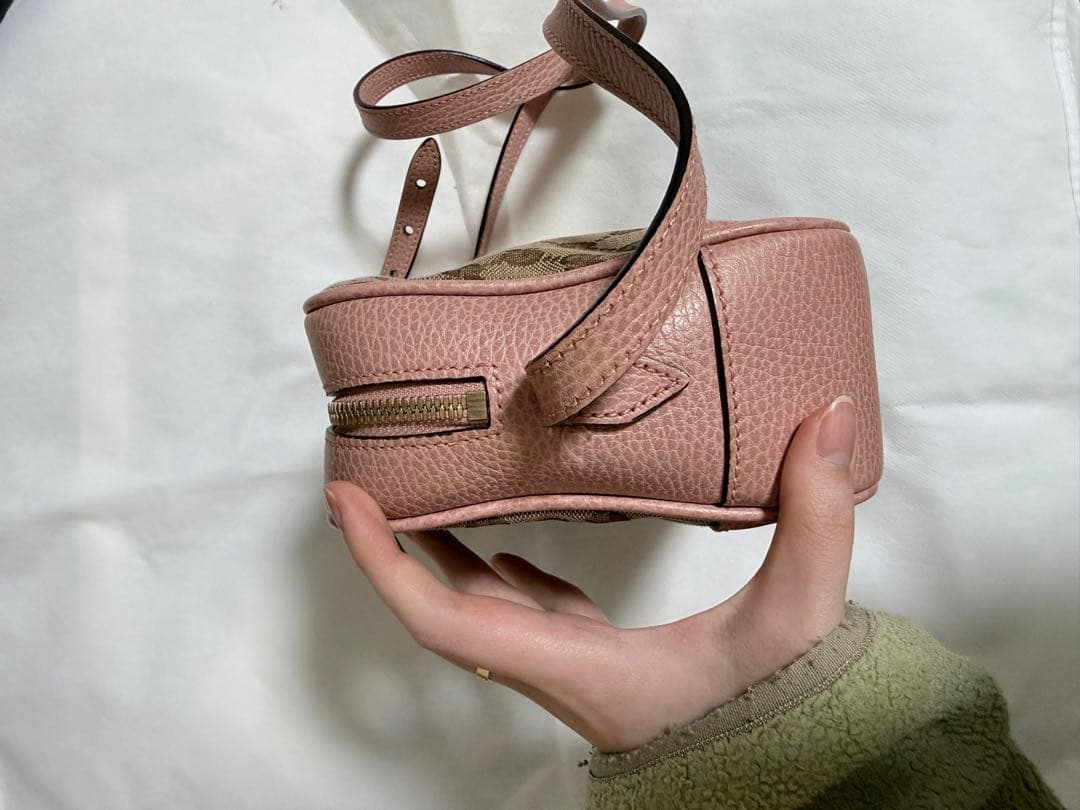 GUCCIショルダーバッグ ベージュ/ピンク