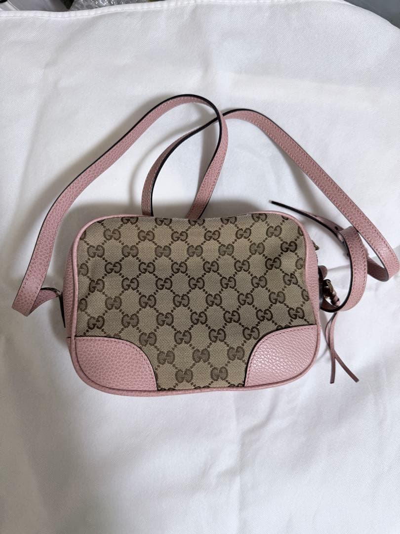 GUCCIショルダーバッグ ベージュ/ピンク