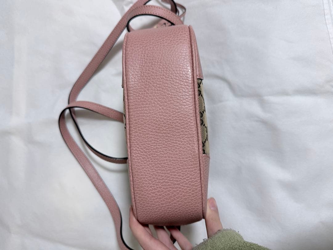 GUCCIショルダーバッグ ベージュ/ピンク