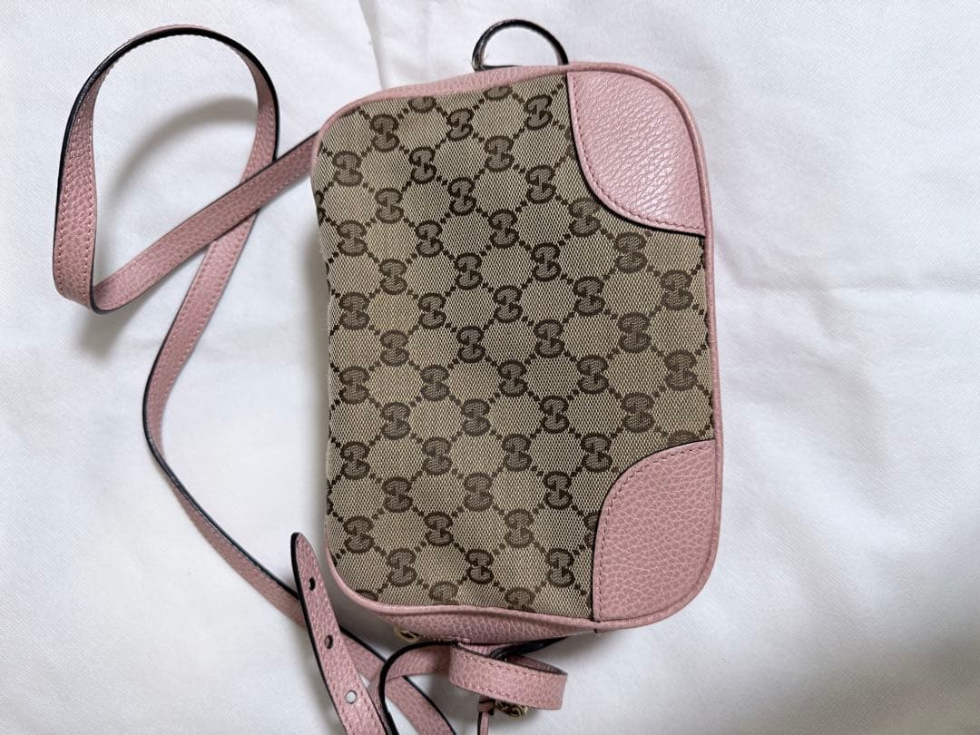 GUCCIショルダーバッグ ベージュ/ピンク