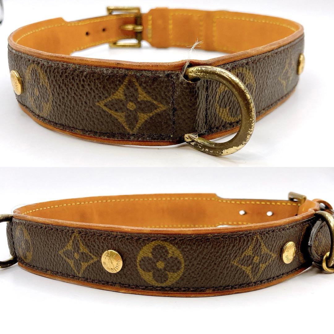 ルイ ヴィトン✨バクスター モノグラム 首輪 リード ペット用 2点セット