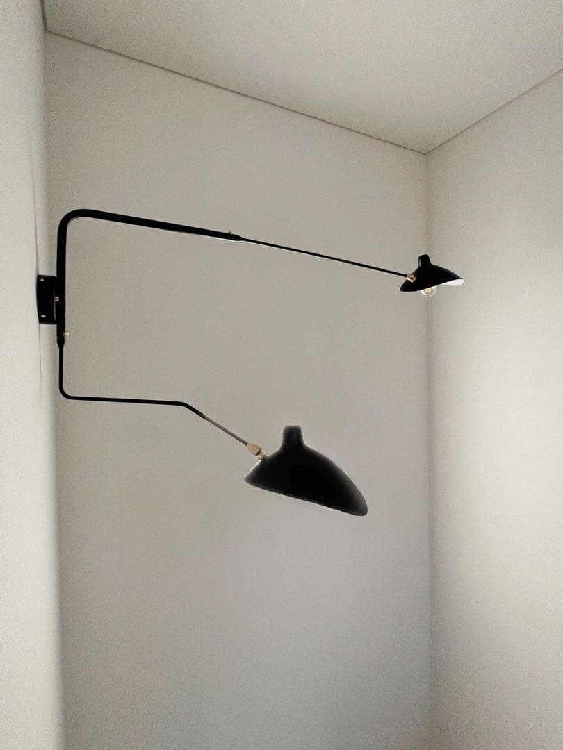 【Serge Mouille リプロダクトウォールライト 2アーム 壁掛け照明】
