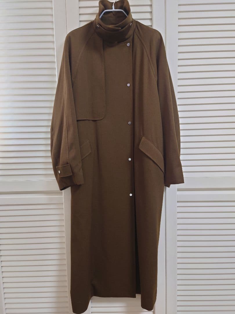 uncrave WHITE 　ギャバジン トレンチコート ブラウンカーキ
