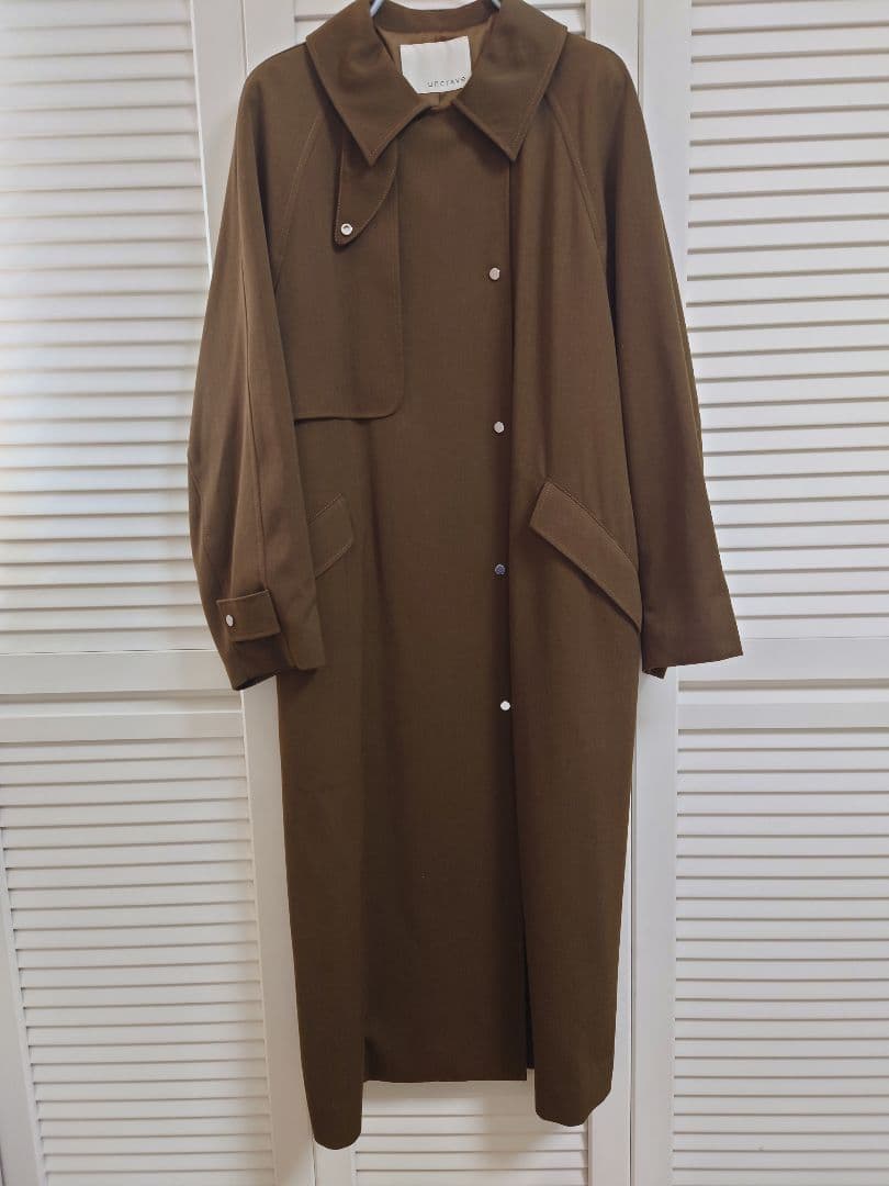 uncrave WHITE 　ギャバジン トレンチコート ブラウンカーキ