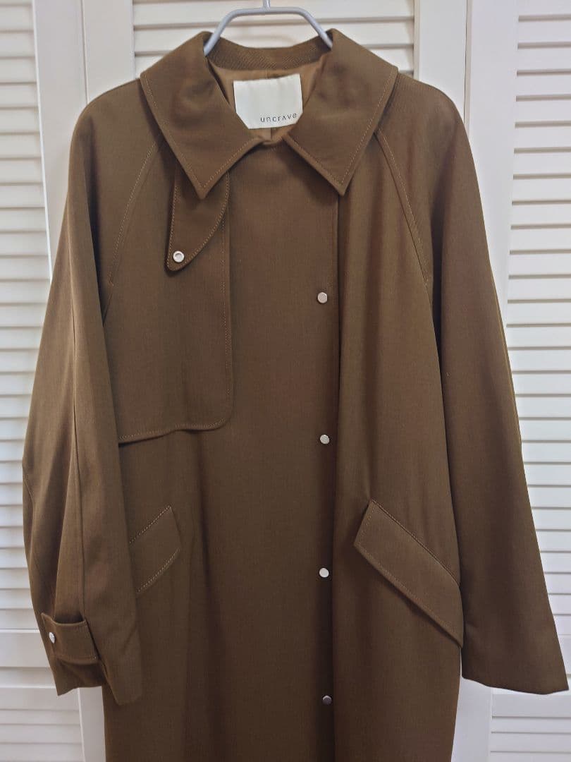 uncrave WHITE 　ギャバジン トレンチコート ブラウンカーキ